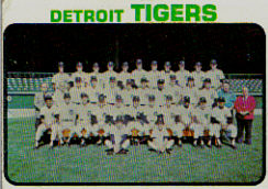 1973 Topps Baseball Cards      191     Detroit Tigers TC